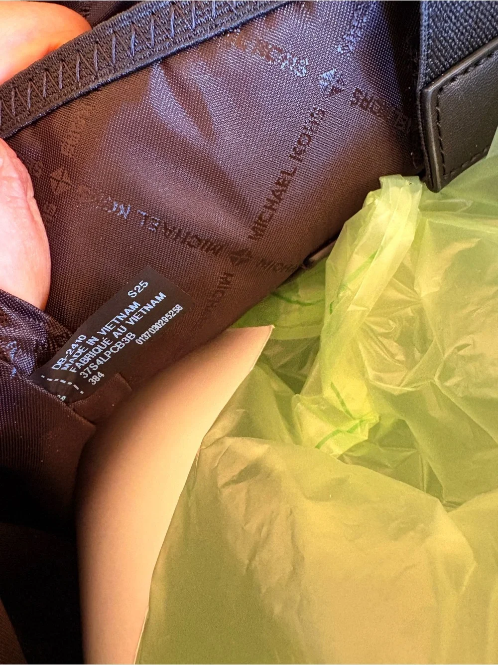Michael Kors Neon Green Ombre Signature Backpack